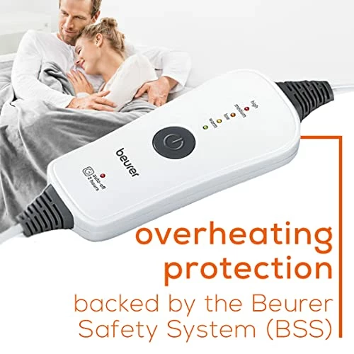 Beurer HD71 Heated Electric Blanket | Cozy-Soft Fleece Throw, Auto Shut-off, 50” X 60” In (Adult Size) | Portable Heating Blanket For Bed, Desk & Office | With Control | Perfect For Home & Travel 5 Beurer HD71 Heated Electric Blanket | Cozy-Soft Fleece Throw, Auto Shut-off, 50” X 60” In (Adult Size) | Portable Heating Blanket For Bed, Desk & Office | With Control | Perfect For Home & Travel - Image 3