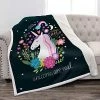 Jekeno Unicorn Sherpa Blanket Smooth Soft Print Throw Blanket For Sofa Chair Bed Office Travelling Camping Kids Adults 50"x60" Unicorn4 -Electric Blankets Sales 2022 51RvIpgkI5L