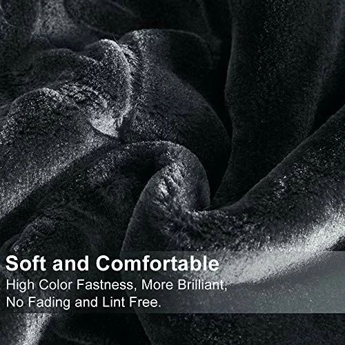 JML Fleece Blanket King Size, Heavy Korean Mink Blanket 85 X 95 Inches- 9 Lbs, Single Ply, Soft And Warm, Thick Raschel Printed Mink Blanket For Autumn,Winter,Bed,Home,Gifts, Dark Grey Solid Color Printed - Purple 6 JML Fleece Blanket King Size, Heavy Korean Mink Blanket 85 X 95 Inches- 9 Lbs, Single Ply, Soft And Warm, Thick Raschel Printed Mink Blanket For Autumn,Winter,Bed,Home,Gifts, Dark Grey Solid Color Printed - Purple - Image 4