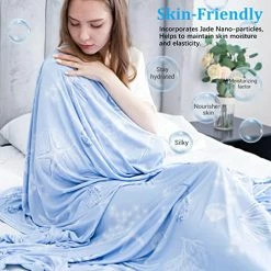 LUXEAR Cooling Blanket,Queen/Full Size Summer Blankets With Double Side Cooling Effect,Q-Max 0.5 Arc-Chill Cooling Fiber Soft Cold Blanket Absorb Heat For Hot Sleepers Night Sweats Keep Cool All Night Ocean 10 LUXEAR Cooling Blanket,Queen/Full Size Summer Blankets With Double Side Cooling Effect,Q-Max 0.5 Arc-Chill Cooling Fiber Soft Cold Blanket Absorb Heat For Hot Sleepers Night Sweats Keep Cool All Night Ocean -Electric Blankets Sales 2022 51S5Ay5fVJL