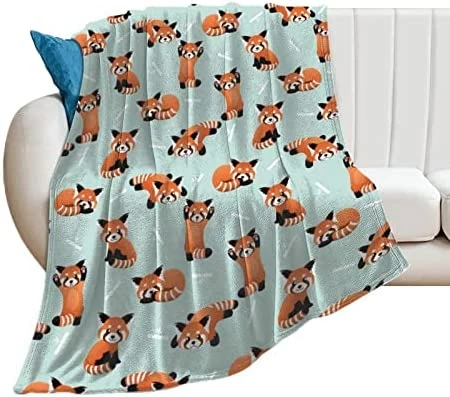 Jreergy Cute Panda Blanket,Soft Lightweight Flannel For Couch Sofa Travel Living Room Home,Warm Bed For Kids Adults 50"X40" 9 Jreergy Cute Panda Blanket,Soft Lightweight Flannel For Couch Sofa Travel Living Room Home,Warm Bed For Kids Adults 50"X40" - Image 7