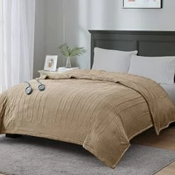 MP2 Electric Blanket King Size With Dual Control, Micro Plush Heated Blankets | Machine Washable With 20 Heating Levels & 10 Hours Shut Off, UL Certified | 90x100 Inch, Ivory [Advanced] -Electric Blankets Sales 2022 51SYyLQyKL. AC