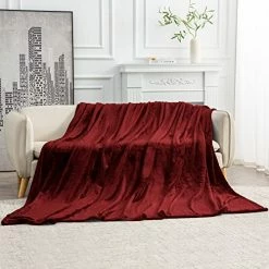 Mooreeke Fleece Bedding Blanket King Size Red 350 GSM Warm Soft Thick Large Red Fleece Throw Blankets For Bed,90x108 Inches Navy Blue 21 Mooreeke Fleece Bedding Blanket King Size Red 350 GSM Warm Soft Thick Large Red Fleece Throw Blankets For Bed,90x108 Inches Navy Blue -Electric Blankets Sales 2022 51Sh6d2INnL