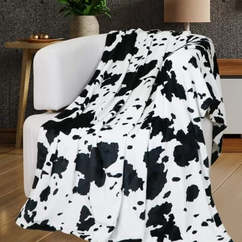 KIVEE Brown Cow Print Blanket Plush Flannel Fleece Cute Throw Blanket Soft Warm Cow Blankets And Throws Lightweight Sofa Bed Travel Couch Blankets For Baby Kids Adults Girls Boys Teens Gift 50x60 Inch 12 KIVEE Brown Cow Print Blanket Plush Flannel Fleece Cute Throw Blanket Soft Warm Cow Blankets And Throws Lightweight Sofa Bed Travel Couch Blankets For Baby Kids Adults Girls Boys Teens Gift 50x60 Inch - Image 10