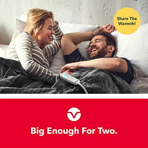 Vremi Electric Blanket - 62 X 84 Inches Twin Heated Blanket With 6 Heat And 8 Time Settings - Flannel Fleece - 20 Feet Long Cord, Backlit LCD Remote, Auto Shut Off, Machine Washable 4 Vremi Electric Blanket - 62 X 84 Inches Twin Heated Blanket With 6 Heat And 8 Time Settings - Flannel Fleece - 20 Feet Long Cord, Backlit LCD Remote, Auto Shut Off, Machine Washable - Image 2