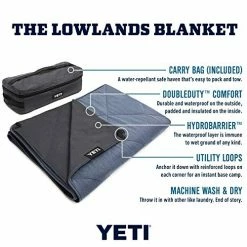 YETI Lowlands Blanket, Multi-Use Blanket With Travel Bag, Fireside Red -Electric Blankets Sales 2022 51T4MBTwouL