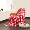 U UQUI Buffalo Plaid Blanket Twin Size Flannel Fleece Blanket Nap Fuzzy Blanket For Office Couch Check Lightweight Velvet Plush Travel Outdoor Warm, Red And White, 60"x80" A:yellow -Electric Blankets Sales 2022 51TUFzPVFlL