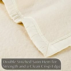 Poyet Motte Made In France Poyet Motte Aubisque 500GSM Heavyweight 100-Percent Wool Blanket (Full/Queen, Natural) 13 Poyet Motte Made In France Poyet Motte Aubisque 500GSM Heavyweight 100-Percent Wool Blanket (Full/Queen, Natural) -Electric Blankets Sales 2022 51TZkEJi99L