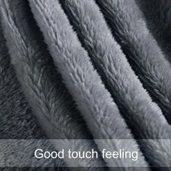 Uxcell Flannel Fleece Blanket Queen Size - Soft Lightweight Plush Microfiber Bed Blanket For Sofa Or Couch, Machine Washable Blankets Fleeces, Dark Gray 78x90 Inch -Electric Blankets Sales 2022 51TddpGbBRL