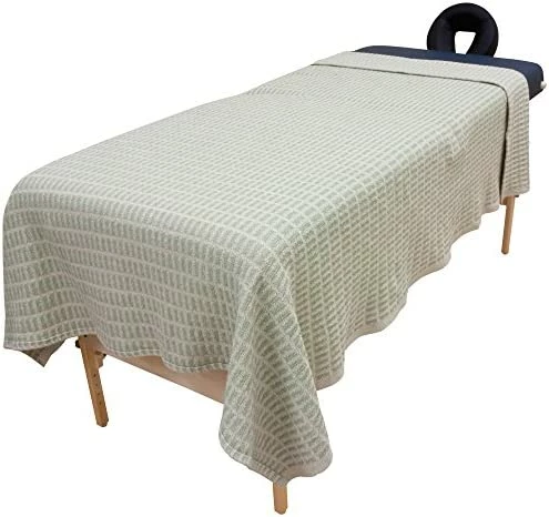 Harmony Cotton Spa And Massage Table Blankets By Body Linen. 100% Cotton, 66 By 90 Inches. Soft, Warm And Stylish. Machine Washable. Two Tone Knit Pattern, Tan And Natural. 10 Harmony Cotton Spa And Massage Table Blankets By Body Linen. 100% Cotton, 66 By 90 Inches. Soft, Warm And Stylish. Machine Washable. Two Tone Knit Pattern, Tan And Natural. - Image 8