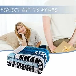 CHAOMIC To My Wife Blanket Valentine's Day Gift For Wife Blanket Husband To Wife Air Mail Letter Quilts Romantic Light Soft Flannel Blanket For Anniversary Birthday (60x80 In) -Electric Blankets Sales 2022 51TusG9qfPL