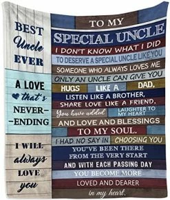 Mubpean Uncle Gifts Blanket - Best Uncle Gifts - Gifts For Uncle - Uncle Gifts From Niece And Nephew - Uncle Birthday Gifts - Gifts For Uncles From Nieces - Best Uncle Ever Gift Ideas Blankets 60"x50" -Electric Blankets Sales 2022 51U4G3vsXoL. AC