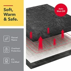 Vremi Electric Blanket - 62 X 84 Inches Twin Heated Blanket With 6 Heat And 8 Time Settings - Flannel Fleece - 20 Feet Long Cord, Backlit LCD Remote, Auto Shut Off, Machine Washable 17 Vremi Electric Blanket - 62 X 84 Inches Twin Heated Blanket With 6 Heat And 8 Time Settings - Flannel Fleece - 20 Feet Long Cord, Backlit LCD Remote, Auto Shut Off, Machine Washable -Electric Blankets Sales 2022 51UEEL2NH8L 1