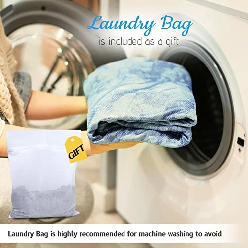 Tametra Home Bedding Tametra Cooling Blanket With Double Sided Cooling Fabric, King Size Cold Blankets For Bed Lightweight Breathable Oversized Summer Blanket, Q-MAX>0.441, For Hot Sleepers Night Sweats With Laundry Bag Blue 5 Tametra Home Bedding Tametra Cooling Blanket With Double Sided Cooling Fabric, King Size Cold Blankets For Bed Lightweight Breathable Oversized Summer Blanket, Q-MAX>0.441, For Hot Sleepers Night Sweats With Laundry Bag Blue - Image 3