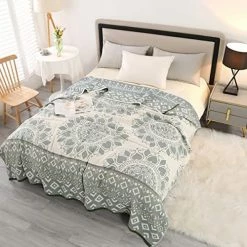 KINBEDY 4 Layers Of Gauze Blanket, 100% Cotton Super Soft Boho Lightweight Breathable Bed Blankets Colorful Muslin Throw Blanket For All Seasons Queen Size,79 X 92 Inches. Sun 16 KINBEDY 4 Layers Of Gauze Blanket, 100% Cotton Super Soft Boho Lightweight Breathable Bed Blankets Colorful Muslin Throw Blanket For All Seasons Queen Size,79 X 92 Inches. Sun -Electric Blankets Sales 2022 51UOYlKLwnL. AC