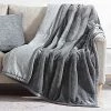 Lynnlov Thick 3 Layers Flannel Fleece Throw Blanket For Couch 50" X 60", Soft Decorative Microfiber Plush Blankets,Luxury Comfy Cozy Velvet Blanket For Sofa Chair Bed, Winter, Warm, Breathable, Grey -Electric Blankets Sales 2022 51UYVdhx3lL