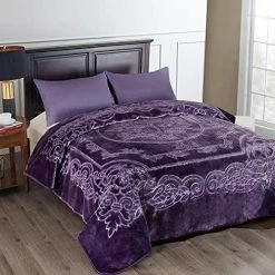 JML Fleece Blanket King Size, Heavy Korean Mink Blanket 85 X 95 Inches- 9 Lbs, Single Ply, Soft And Warm, Thick Raschel Printed Mink Blanket For Autumn,Winter,Bed,Home,Gifts, Navy Solid Color Printed - Navy -Electric Blankets Sales 2022 51UmHoSq3fL. AC 2