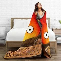 Mioolkt Calcifer Howl's Moving Castle Blanket Throw Blankets Ultra Soft Flannel Lightweight Throws For Couch, Bed, Plush Fuzzy Flannel Microfiber Warm Thermal Blanket All Seasons Use 60"x50" Black -Electric Blankets Sales 2022 51Up4CrXaWS