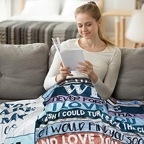 Nanlihana Gift For Wife Gifts Form Husband Blanket For Christmas Wedding Anniversary Birthday Mothers Day Valentines Day Romantic For Wife Women Ideas Healing Thoughts Ultra Soft Blankets (60in*50in) 6 Nanlihana Gift For Wife Gifts Form Husband Blanket For Christmas Wedding Anniversary Birthday Mothers Day Valentines Day Romantic For Wife Women Ideas Healing Thoughts Ultra Soft Blankets (60in*50in) - Image 4