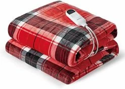 Bedsure Plaid Heated Throw Blanket - Fleece Electric Blanket With Safe & Warm Grey Plaid Pattern, Heated Blanket With 6 Heating Levels & 4 Time Settings, 3 Hours Auto-Off (50x60 Inches) -Electric Blankets Sales 2022 51UzB hVNAL. AC