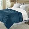 Marquess King Size Electric Blanket,Flannel Sherpa Washable And Comfortable Heated Blanket With 10 Heat Settings, Safety 10 Hours Auto-Off &Dual Temperature Dual Control By One Blanket(King, Navy) -Electric Blankets Sales 2022 51UzKtwKCSL