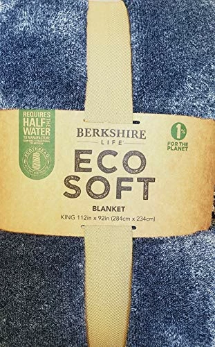 King Blue Berkshire Life Eco Soft Blanket 112 By 92 Inches 3 King Blue Berkshire Life Eco Soft Blanket 112 By 92 Inches