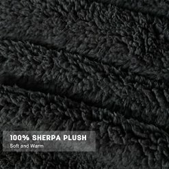LAGHCAT Sherpa Blanket, Fuzzy Fluffy Cozy Soft Microfiber Double Side Sherpa Fleece Blanket, Fleece Flannel Plush Twin Size Blanket Suitable For Couch Bed, Sofa, Chair. (Black) -Electric Blankets Sales 2022 51VKlakRBqL