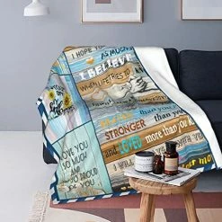 MPRUIU To My Son Blanket Gifts From Mom,Son Birthday Gifts From Mom,Flannel Blankets For Son Fill With Positive Encourage Love Words Of Love (60" X 50") Z5 To My Son -Electric Blankets Sales 2022 51Vdq52tJRL