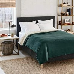 Eddie Bauer | Signature Reversible Fleece/Sherpa Electric Heated Blanket With Safe & Warm Low-Voltage Technology, Twin, Redwood -Electric Blankets Sales 2022 51VfAEqOkfL. AC 1