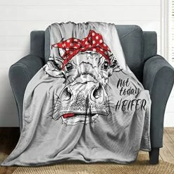 PLAYERACK Blanket Cow Print - Anti Pilling & Super Soft - Fuzzy All Seasons Fleece Blanket, Cozy Lightweight Flannel Blanket Suitable For Bed Sofa Chair 60 X 50 In Not Today Heifer 20 PLAYERACK Blanket Cow Print - Anti Pilling & Super Soft - Fuzzy All Seasons Fleece Blanket, Cozy Lightweight Flannel Blanket Suitable For Bed Sofa Chair 60 X 50 In Not Today Heifer -Electric Blankets Sales 2022 51Vm8Qy9avL