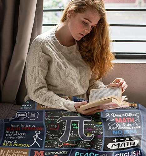 Zolumy Math Teacher Gift, Math Gifts, Math Teacher Appreciation Gifts, Retirement Gift For Math Teacher, Graduation Gifts For Math Lovers, Math Lovers Birthday Gifts, Math Gift For Men/Women, Blanket 60X50in 4 Zolumy Math Teacher Gift, Math Gifts, Math Teacher Appreciation Gifts, Retirement Gift For Math Teacher, Graduation Gifts For Math Lovers, Math Lovers Birthday Gifts, Math Gift For Men/Women, Blanket 60X50in - Image 2