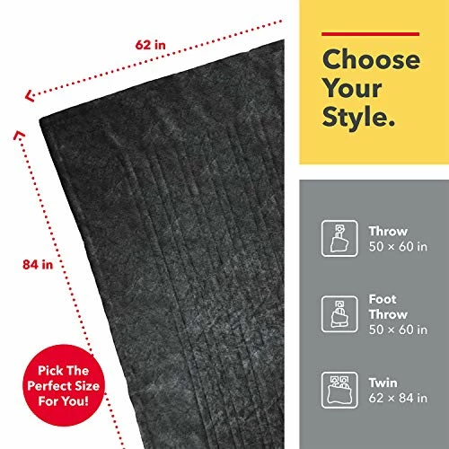 Vremi Electric Blanket - 62 X 84 Inches Twin Heated Blanket With 6 Heat And 8 Time Settings - Flannel Fleece - 20 Feet Long Cord, Backlit LCD Remote, Auto Shut Off, Machine Washable 8 Vremi Electric Blanket - 62 X 84 Inches Twin Heated Blanket With 6 Heat And 8 Time Settings - Flannel Fleece - 20 Feet Long Cord, Backlit LCD Remote, Auto Shut Off, Machine Washable - Image 6