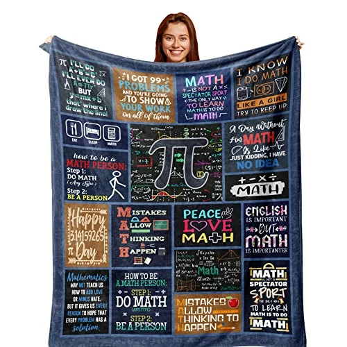 Zolumy Math Teacher Gift, Math Gifts, Math Teacher Appreciation Gifts, Retirement Gift For Math Teacher, Graduation Gifts For Math Lovers, Math Lovers Birthday Gifts, Math Gift For Men/Women, Blanket 60X50in 3 Zolumy Math Teacher Gift, Math Gifts, Math Teacher Appreciation Gifts, Retirement Gift For Math Teacher, Graduation Gifts For Math Lovers, Math Lovers Birthday Gifts, Math Gift For Men/Women, Blanket 60X50in