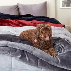 Vellux® 1B07188 Plushlux Filled 86-inches X 86-inches Full/Queen Size Blanket, Medium Blue -Electric Blankets Sales 2022 51XEJC1VQ9L