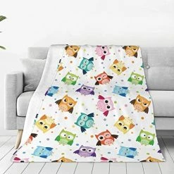 Junong Cute Cartoon Owl Print Blanket Soft Fleece Warm Plush Dog Blankets Lightweight Decorative Travel Throw Blanket For Couch Sofa Bed Living Dorm Room Home Décor All Season 60"x50" 16 Junong Cute Cartoon Owl Print Blanket Soft Fleece Warm Plush Dog Blankets Lightweight Decorative Travel Throw Blanket For Couch Sofa Bed Living Dorm Room Home Décor All Season 60"x50" -Electric Blankets Sales 2022 51XFXGkqaSL. AC