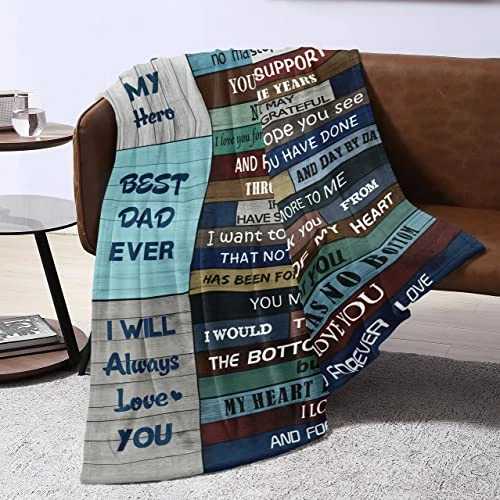 Omokil Dad Gifts Blanket, Dad Birthday Gift, Dad Gifts From Daughter, Gifts For Dad Who Wants Nothing, First Time Dad Gifts, Best Dad Ever Gifts, Gifts For Dads Blanket 60"X50" 4 Omokil Dad Gifts Blanket, Dad Birthday Gift, Dad Gifts From Daughter, Gifts For Dad Who Wants Nothing, First Time Dad Gifts, Best Dad Ever Gifts, Gifts For Dads Blanket 60"X50" - Image 2