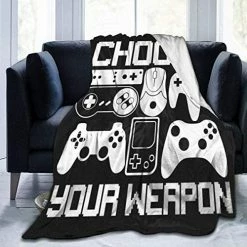 Boutique 9 Your Weapon Gamer Gaming Ultra Soft Flannel Blankets For Living Room Bedroom Couch Sofa Chair Office Car (Your Weapon Gamer Gaming, 80"x60") -Electric Blankets Sales 2022 51XVzfh3ujL. AC 2
