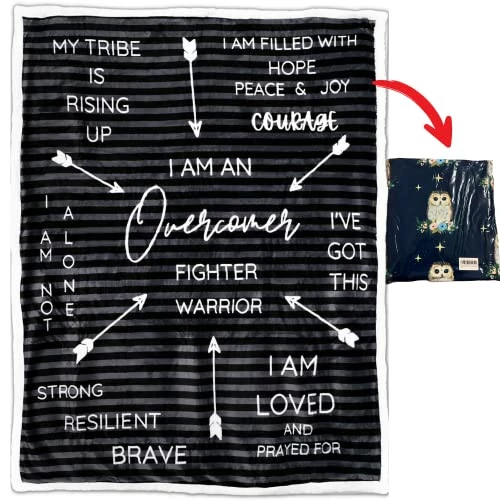 WiseOwell Wish OWL Overcomer Letterboard Healing Compassion Blanket | Get Well Soon Gifts For Men | Comfort Items For Chemo Patients | Inspirational Gifts For Women Cancer Gifts For Men 3 WiseOwell Wish OWL Overcomer Letterboard Healing Compassion Blanket | Get Well Soon Gifts For Men | Comfort Items For Chemo Patients | Inspirational Gifts For Women Cancer Gifts For Men