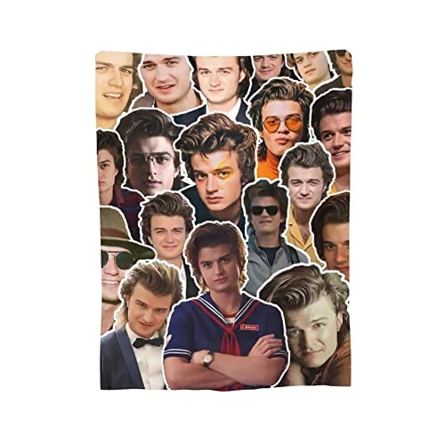 RILAUD Super Soft Joe Keery Steve Harrington Blanket, Light Plush Bed Multi Purpose Blanket, Suitable For Adults And Children To Use 50"x40" Black1 7 RILAUD Super Soft Joe Keery Steve Harrington Blanket, Light Plush Bed Multi Purpose Blanket, Suitable For Adults And Children To Use 50"x40" Black1 - Image 5