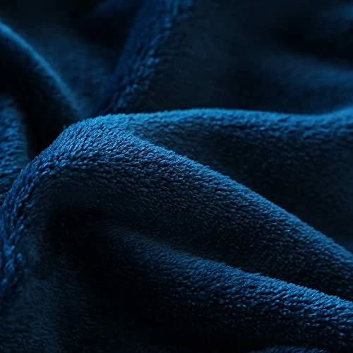 EVENHUG Fleece Blanket Ultra Soft Microfiber Bed Blanket | Fuzzy Cozy Flannel Blanket For Camping, Sofa, Bed, Travel All Seasons (Navy Blue, Queen 90"x90") 4 EVENHUG Fleece Blanket Ultra Soft Microfiber Bed Blanket | Fuzzy Cozy Flannel Blanket For Camping, Sofa, Bed, Travel All Seasons (Navy Blue, Queen 90"x90") - Image 2