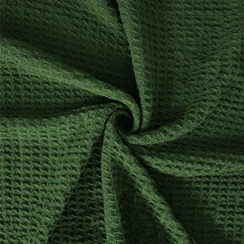 Cozy Home Collection Luxurious Combed Cotton Waffle Weave Super Soft, Cozy Warm, Breathable, Stylish, All Season Thermal Blankets Twin/Full/Queen/King (Green, King) 4 Cozy Home Collection Luxurious Combed Cotton Waffle Weave Super Soft, Cozy Warm, Breathable, Stylish, All Season Thermal Blankets Twin/Full/Queen/King (Green, King) - Image 2