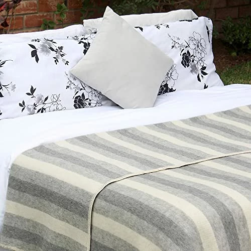 Alpaca Warehouse Thick Alpaca Wool Blanket Heavyweight Alpaca Wool Blanket Camping Outdoors Indoors Soft Peruvian Alpaca Wool Blankets That Come In Twin Queen King Size (Soft Gray/Ivory, Twin (Whipstitch Trim)) 5 Alpaca Warehouse Thick Alpaca Wool Blanket Heavyweight Alpaca Wool Blanket Camping Outdoors Indoors Soft Peruvian Alpaca Wool Blankets That Come In Twin Queen King Size (Soft Gray/Ivory, Twin (Whipstitch Trim)) - Image 3