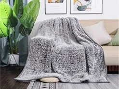 EMME Fuzzy Fleece Warm Blanket 60"x80" Large Twin Size Ultra Soft Warm Sherpa Blanket Microfiber Cozy Blanket For Couch Sofa Lightweight Fuzzy Thick Reversible Couch Blanket (Navy, 60"x80") Olive Green -Electric Blankets Sales 2022 51Y8le5zZL. AC