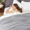 HBlife Premium 100% Cotton Blanket King Size, Soft Lightweight Breathable Waffle Weave Thermal Blanket For Home Decoration, Grey 90 X 106 Inches 1 HBlife Premium 100% Cotton Blanket King Size, Soft Lightweight Breathable Waffle Weave Thermal Blanket For Home Decoration, Grey 90 X 106 Inches -Electric Blankets Sales 2022 51YOanHseWL