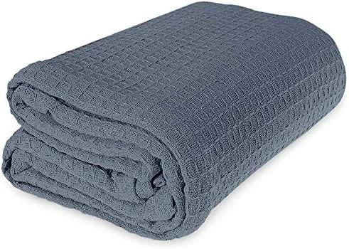 Jmr Usa Inc. JMR 100% Cotton Twin Blanket-Waffle Weave Hotel Throw Blankets Great For All Seasons Upgrade Your Home Decor With Hypoallergenic Soft Quilt For Bed, Couch & Sofa (Blue, Twin 66 X 90) 9 Jmr Usa Inc. JMR 100% Cotton Twin Blanket-Waffle Weave Hotel Throw Blankets Great For All Seasons Upgrade Your Home Decor With Hypoallergenic Soft Quilt For Bed, Couch & Sofa (Blue, Twin 66 X 90) - Image 7