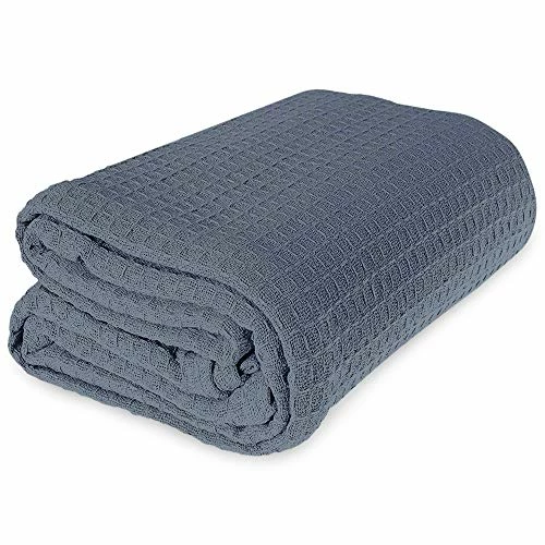 Jmr Usa Inc. JMR 100% Cotton Twin Blanket-Waffle Weave Hotel Throw Blankets Great For All Seasons Upgrade Your Home Decor With Hypoallergenic Soft Quilt For Bed, Couch & Sofa (Blue, Twin 66 X 90) 3 Jmr Usa Inc. JMR 100% Cotton Twin Blanket-Waffle Weave Hotel Throw Blankets Great For All Seasons Upgrade Your Home Decor With Hypoallergenic Soft Quilt For Bed, Couch & Sofa (Blue, Twin 66 X 90)