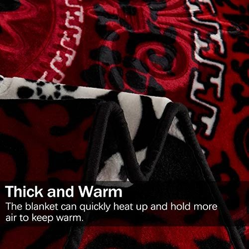 JML Fleece Blanket King Size, Heavy Korean Mink Blanket 85 X 95 Inches- 9 Lbs, Single Ply, Soft And Warm, Thick Raschel Printed Mink Blanket For Autumn,Winter,Bed,Home,Gifts, Printed Pattern 8 JML Fleece Blanket King Size, Heavy Korean Mink Blanket 85 X 95 Inches- 9 Lbs, Single Ply, Soft And Warm, Thick Raschel Printed Mink Blanket For Autumn,Winter,Bed,Home,Gifts, Printed Pattern - Image 6