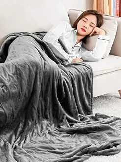 NB Electric Heated Blanket Full 72"x84" Oversized Flannel Heated Blanket For Whole Body Warming, ETL And FCC Certification Fast Heating With 4 Heating Levels & 10 Hours Auto Off, Machine Washable -Electric Blankets Sales 2022 51Z7PnLd1PS