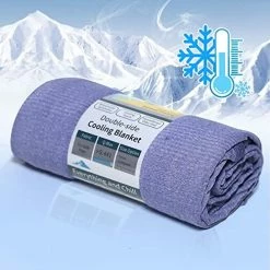 Tametra Home Bedding Tametra Cooling Blanket For Hot Sleepers, King Size Summer Blankets With Double Sided Cold Effect For Bed Lightweight Breathable Oversized Cold Blanket, Q-MAX>0.441, For Night Sweats With Laundry Bag Blue -Electric Blankets Sales 2022 51ZbNMkhTDL. AC