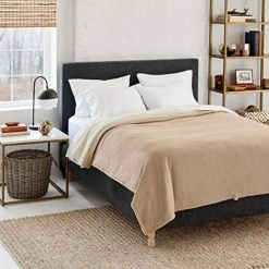 Eddie Bauer | Signature Reversible Fleece/Sherpa Electric Heated Blanket With Safe & Warm Low-Voltage Technology, Twin, Redwood -Electric Blankets Sales 2022 51Zbvd3P1fL. AC